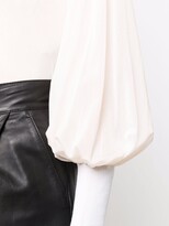 Thumbnail for your product : D-Exterior Roll-Neck Puff-Sleeve Blouse