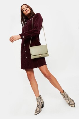 Dorothy Perkins Womens Corduroy Seamed Shirt Dress - ShopStyle