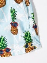 Thumbnail for your product : MC2 Saint Barth Kids Pineapple Print Swim Shorts
