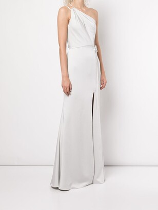 Marchesa Notte Bridal Asymmetric One-Shoulder Gown