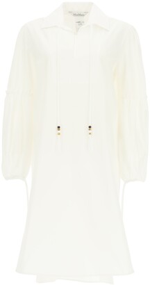 Max Mara FEDORA POPLIN DRESS 42 White Cotton - ShopStyle