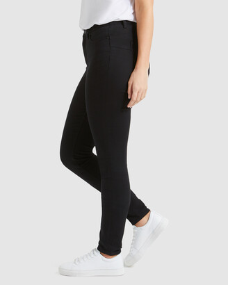 Jeanswest Women's Black Jeans - Curve Embracer Butt Lifter Skinny Jeans