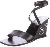 Thumbnail for your product : Dolce & Gabbana Studded Wedge Sandals