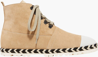 J.W.Anderson Leather-trimmed suede ankle boots