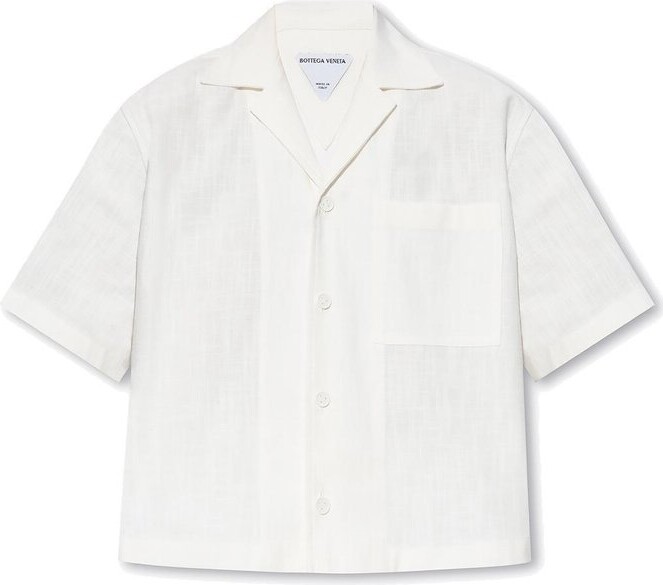 【BOTTEGA VENETA】Light cotton cropped short-sleeved Tshirt BOTTEGA VENETA】Light cotton cropped short-sleeved Tshirt
