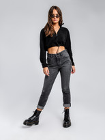 Thumbnail for your product : Lee High Straight Jeans in Hysteric Black Denim