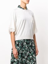 Thumbnail for your product : Chloé Lace-Hem Knitted Top