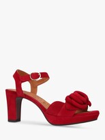 Thumbnail for your product : Chie Mihara Nu Blossom 36 Suede Cone Heel Platform Sandals