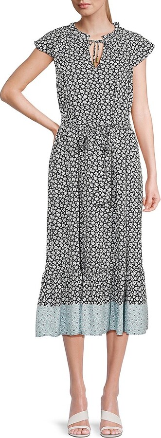 Floral Tiered Midi-Dress