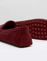 Thumbnail for your product : ASOS Driving Shoes In Burgundy Faux Suede