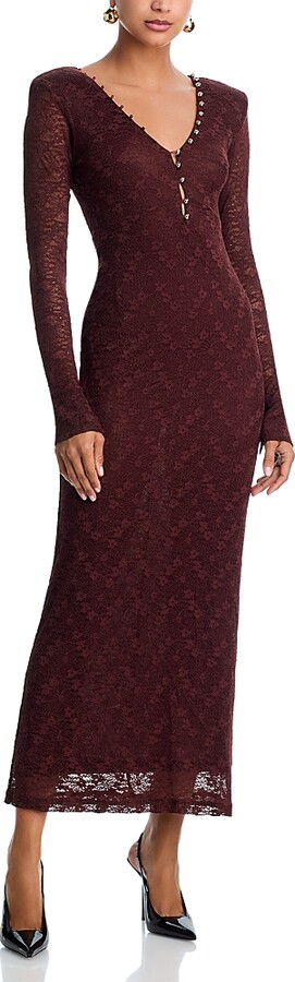 Bardot Zenia Long Sleeve Maxi Dress