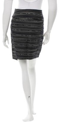 Veronica Beard Striped Knit Skirt