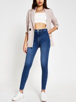 Thumbnail for your product : River Island Kaia Oliver Super Skinny Jean- Mid Authentic