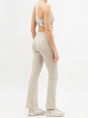 The Upside Lotus Milly Flared Track Pants - Light Grey - ShopStyle