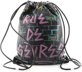balenciaga graffiti backpack