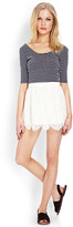 Thumbnail for your product : Forever 21 Scalloped Lace Mini Skirt
