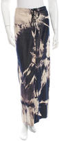 Thumbnail for your product : Celine Tie-Dye Denim Maxi Skirt