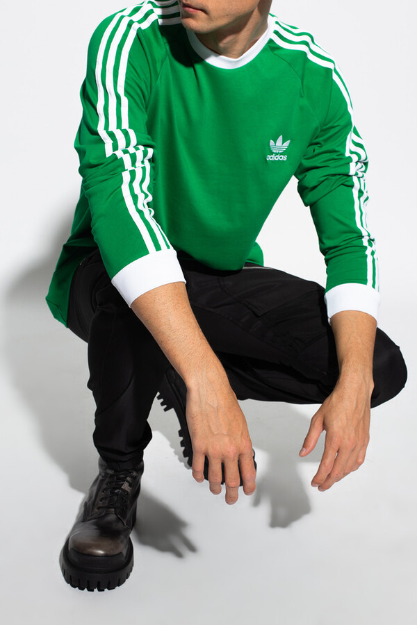 adidas Long Sleeve T-shirt Men's Green - ShopStyle