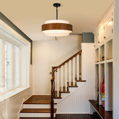 Ebern Designs 5 - Light Dimmable Drum Chandelier