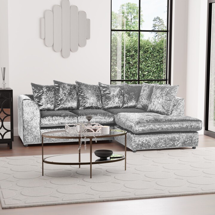 The Original Sofa Company Blake Crushed Velvet Right Hand Corner Sofa