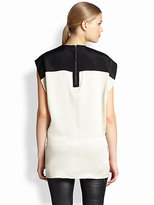 Thumbnail for your product : Helmut Lang Gravel Stretch Silk Long Top