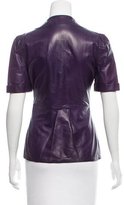 Thumbnail for your product : Fendi Leather Short Sleeve Jacket w/ Tags