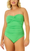 Thumbnail for your product : Anne Cole Twist-Front Ruched One-Piece Swimsuit