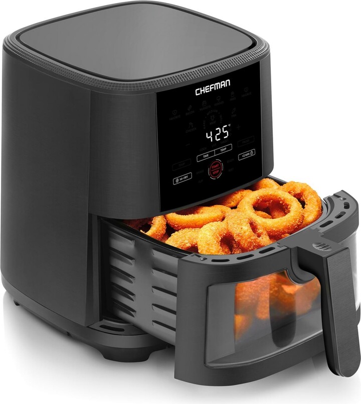 Chefman 5 Quart Air Fryer Easy View Window Digital with Temperature