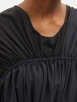 Thumbnail for your product : Junya Watanabe Layered Ruched Crepe Midi Dress - Black Multi