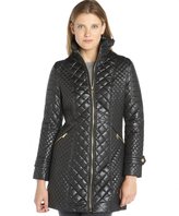 Thumbnail for your product : Via Spiga black diamond-quilted jacket