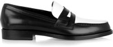 Thumbnail for your product : Saint Laurent Two-tone leather penny loafers