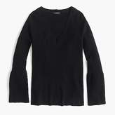 Thumbnail for your product : J.Crew Peplum-sleeve V-neck sweater