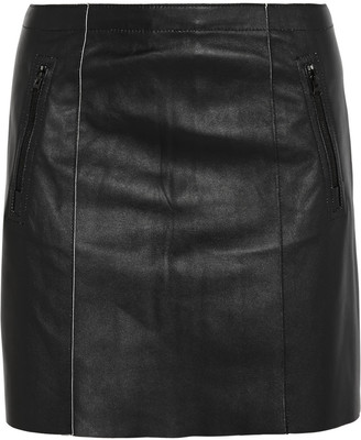 Vince Leather mini skirt