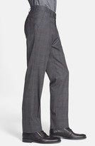 Thumbnail for your product : John Varvatos Flat Front Plaid Trousers