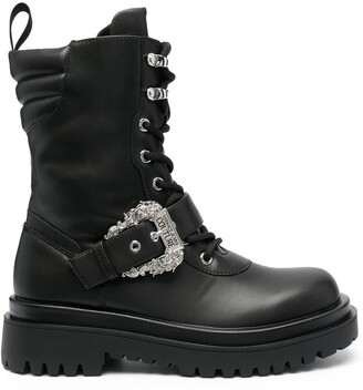 Versace Women's Combat Boots | ShopStyle