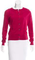 Thumbnail for your product : Nina Ricci Lace-Accented Long Sleeve Cardigan