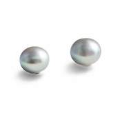 Thumbnail for your product : House of Fraser Jersey Pearl Silver medium stud earrings