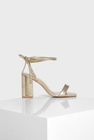 Thumbnail for your product : boohoo Ankle Wrap Two Part Block Heels