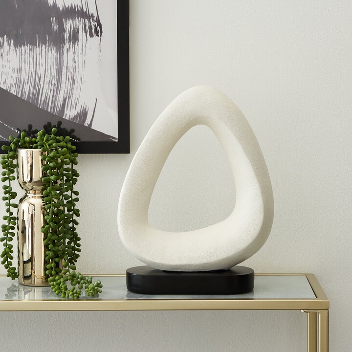 Dunelm Curves Ornament on Stand 35cm White ShopStyle
