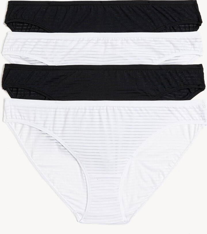 Body 4pk Modal Rich Striped Bikini Knickers ShopStyle