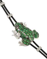 Thumbnail for your product : Pippo Perez 18kt white gold, garnet and diamond frog bracelet
