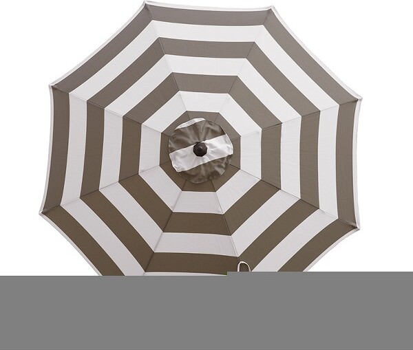 Living Accents LivingAccents9ft.TiltableTanStripeMarketUmbrella