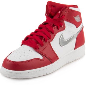 Jordan Nike Boy's Retro High Basketball Shoe Gym Red/Metallic Silver-White
