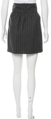 Balenciaga Pinstripe Wool Skirt w/ Tags