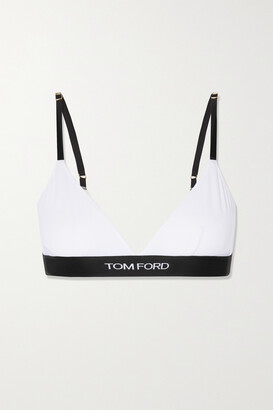 Tom Ford Stretch-modal Jersey Soft-cup Triangle Bra - White - ShopStyle