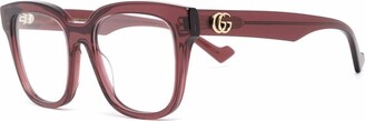 Gucci Eyewear Square-Frame Clear Glasses