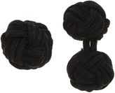 Thumbnail for your product : Barneys New York Knotted Silk Cufflinks-Black