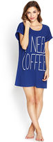 Thumbnail for your product : Forever 21 I Need Coffee Sleep Shirt