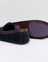 Thumbnail for your product : Ted Baker Morris Moccasin Checked Slippers