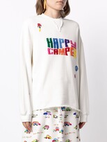 Thumbnail for your product : Mira Mikati Happy Camper slogan sweatshirt
